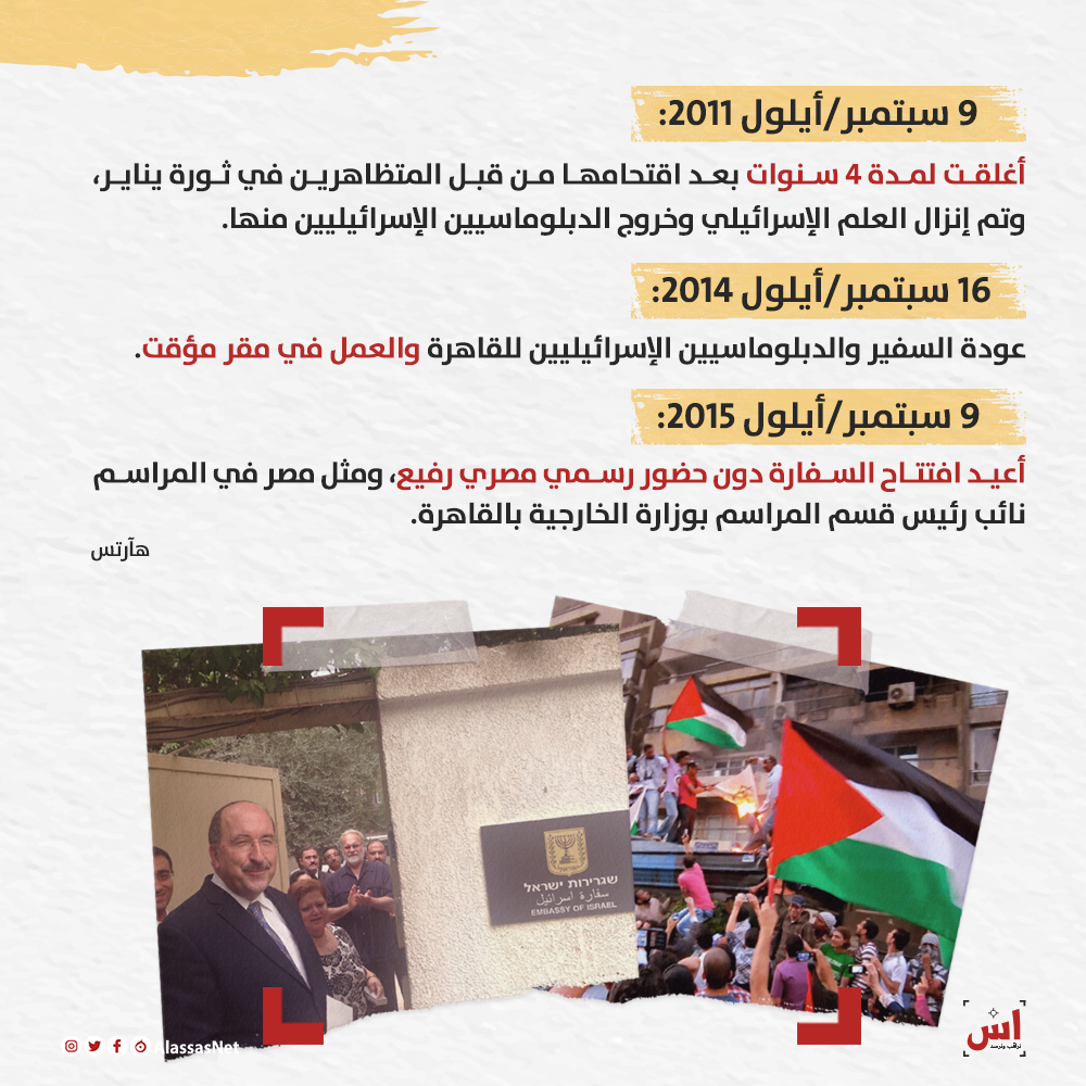 السفارة الإسرائيلية في مصر: 41 سنة
